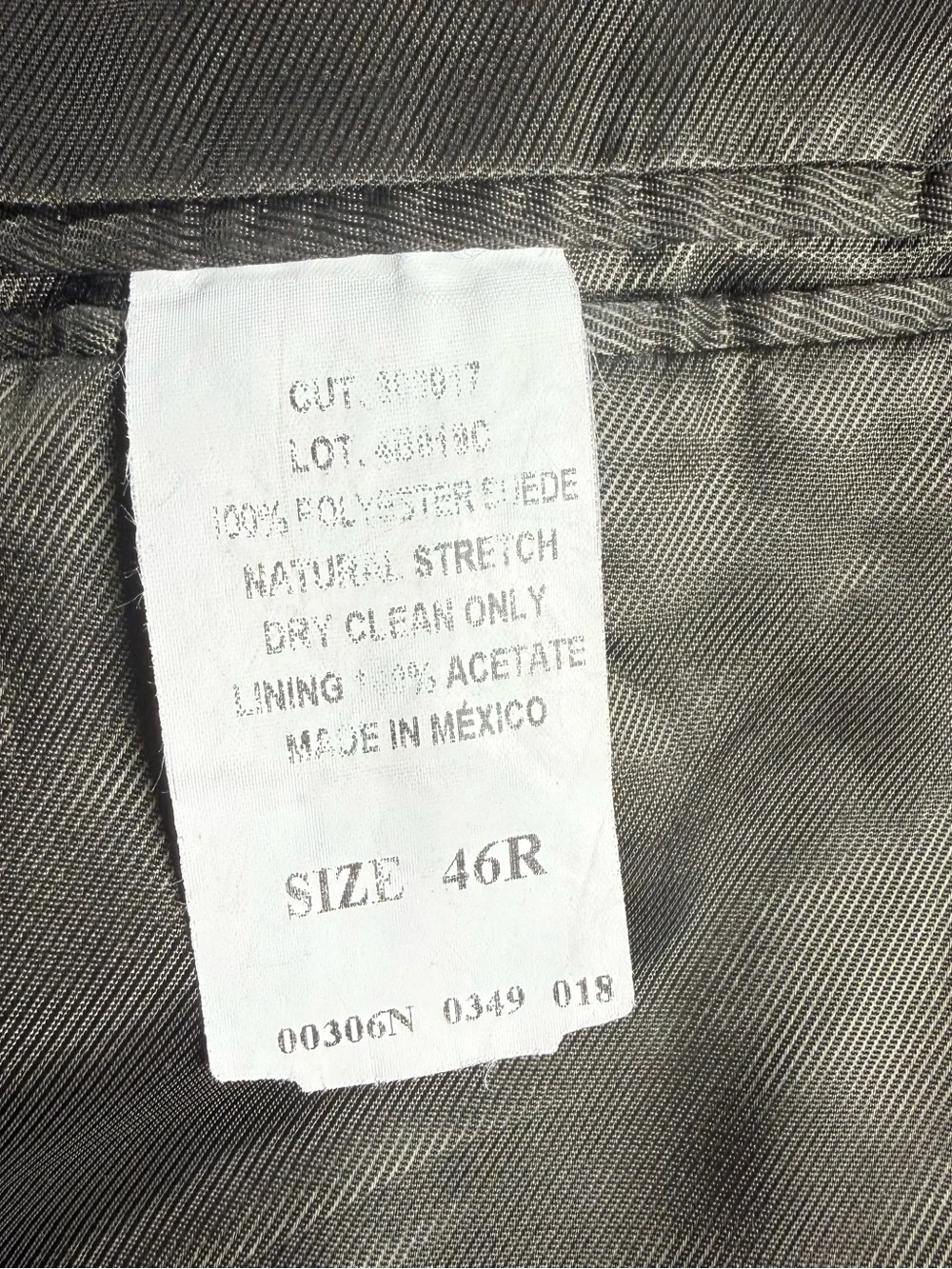 Andrew Fezza Men's Size 46R Brown Suede-Texture 3-Button Blazer Sport Coat